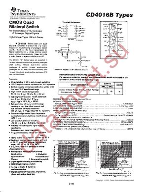 CD4016BPWG4 datasheet  